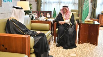 أمير منطقة الرياض يستقبل نائب وزير الحرس الوطني المكلف