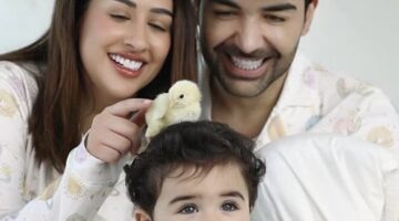 فرح الهادي وزوجها يكشفان عن مفاجأة خاصة بطفلهما أدم